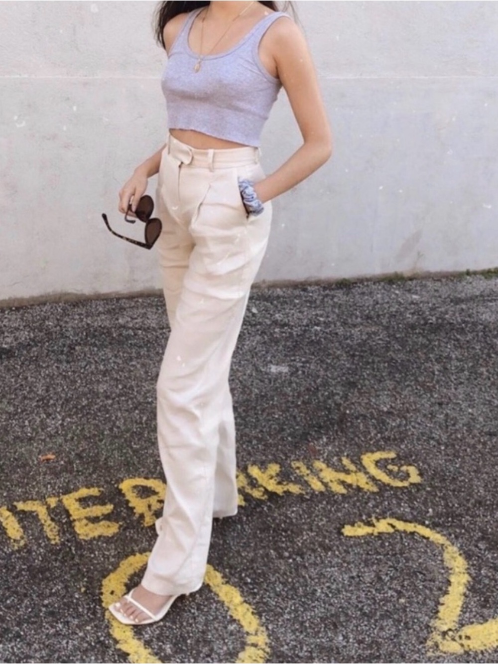 Babaton Sadiki Linen Blend Pants Size 10 Aritzia #72626